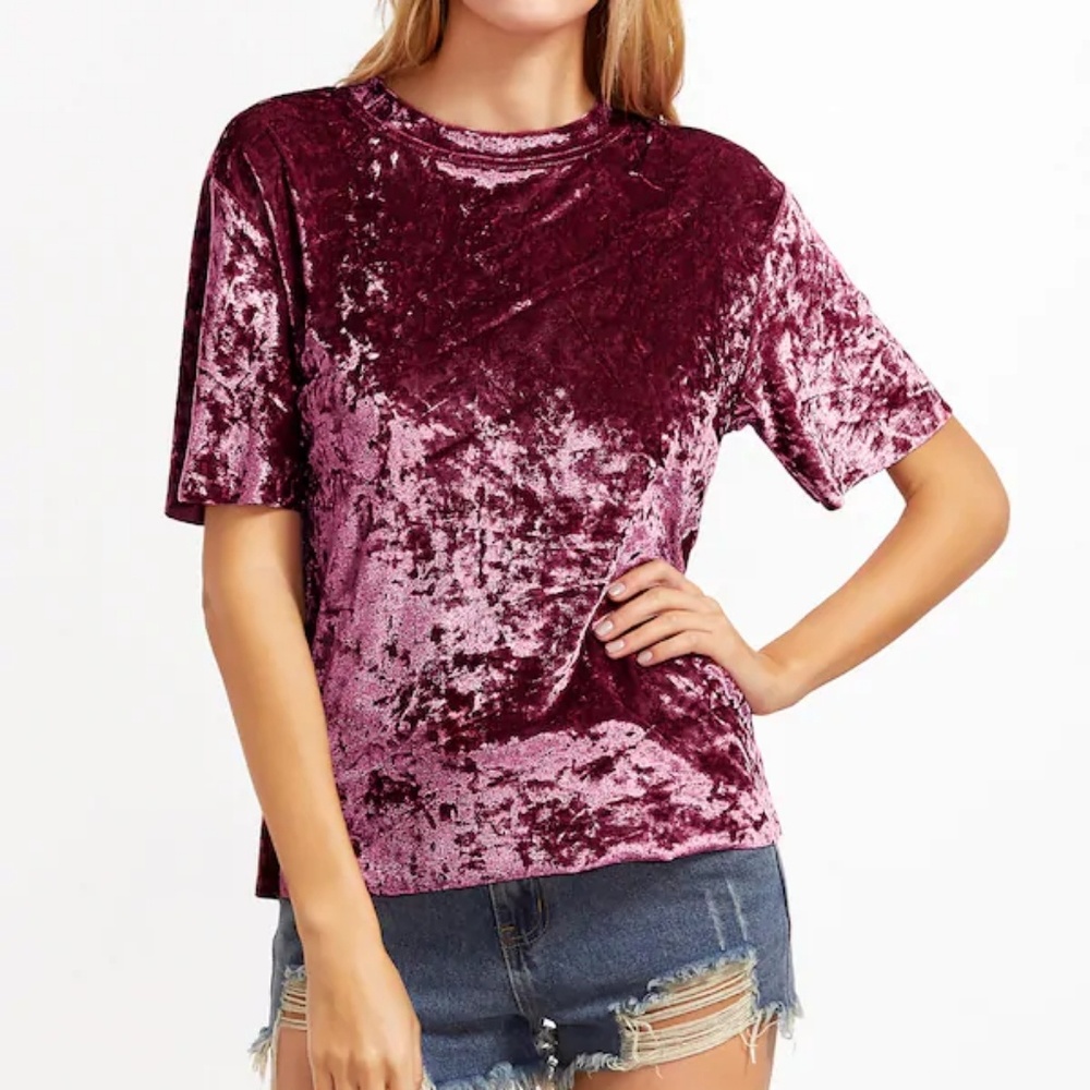 Velvet red shirt